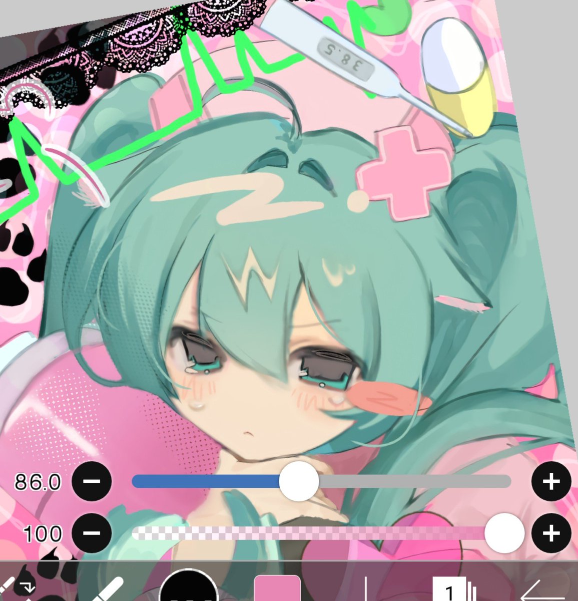 mirin_sawa's tweet photo. wip💉💕 https://t.co/kC5WjHlBKZ