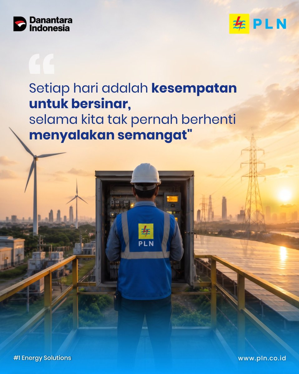 PlnUloe's tweet photo. Setiap pagi membawa peluang baru untuk bertumbuh, melangkah lebih jauh, dan menjadi versi terbaik dari diri kita.

Selama semangat tetap menyala, selalu ada harapan, langkah baru, dan mimpi yang dapat diwujudkan. Mari mulai hari ini dengan energi positif dan terus bergerak https://t.co/jtvwUOIlr0