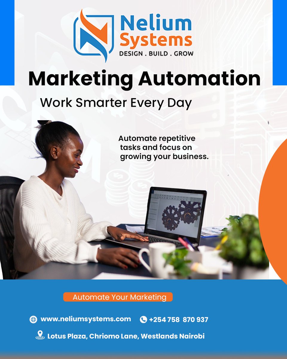 Nelium_Systems's tweet photo. Still doing repetitive marketing tasks manually?

Automate your workflows, streamline campaigns and spend more time growing your business.

Work smarter. Automate your marketing.

https://t.co/E8oqmMbd3R | +254 758 870 937
#MarketingAutomation #BusinessAutomation #NeliumSystems https://t.co/xbm3H0KYgg