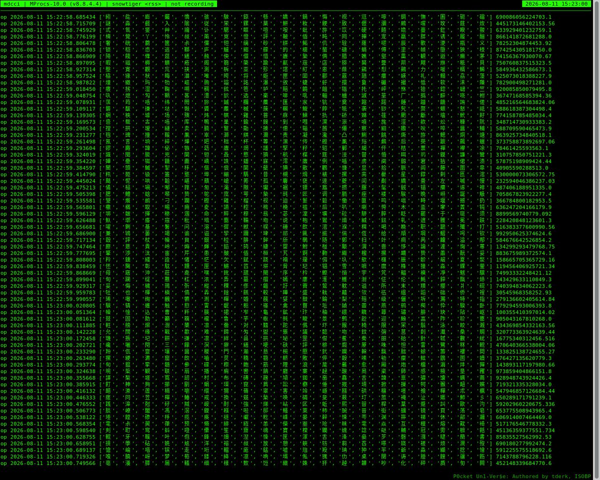 MProcsInterwebs's tweet photo. Shown here: ctburner function (Chinese Time Burner)

pip install -U MProcs

#MProcs #ctburner https://t.co/JOBG6ye2aZ