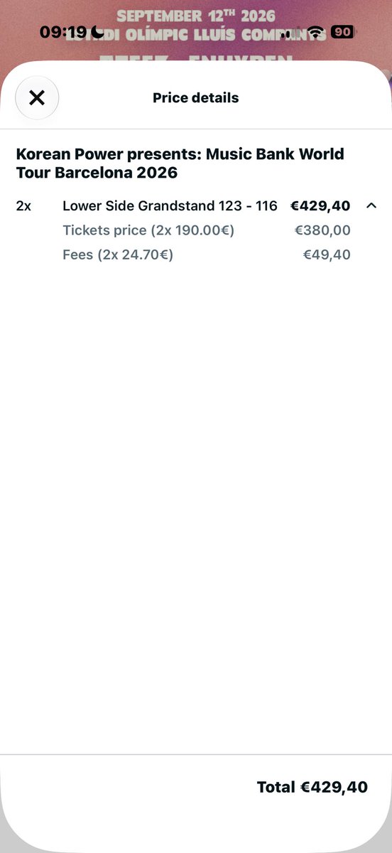 loufwd's tweet photo. Selling two tickets for Music Bank in Barcelona in September, final tickets will be sent a few days prior to the event. I can’t go anymore and I’d like to sell it to people that couldn’t get tickets. #MusicBank #selling #enhypen #cortis #ateez https://t.co/xcEeyhapUx