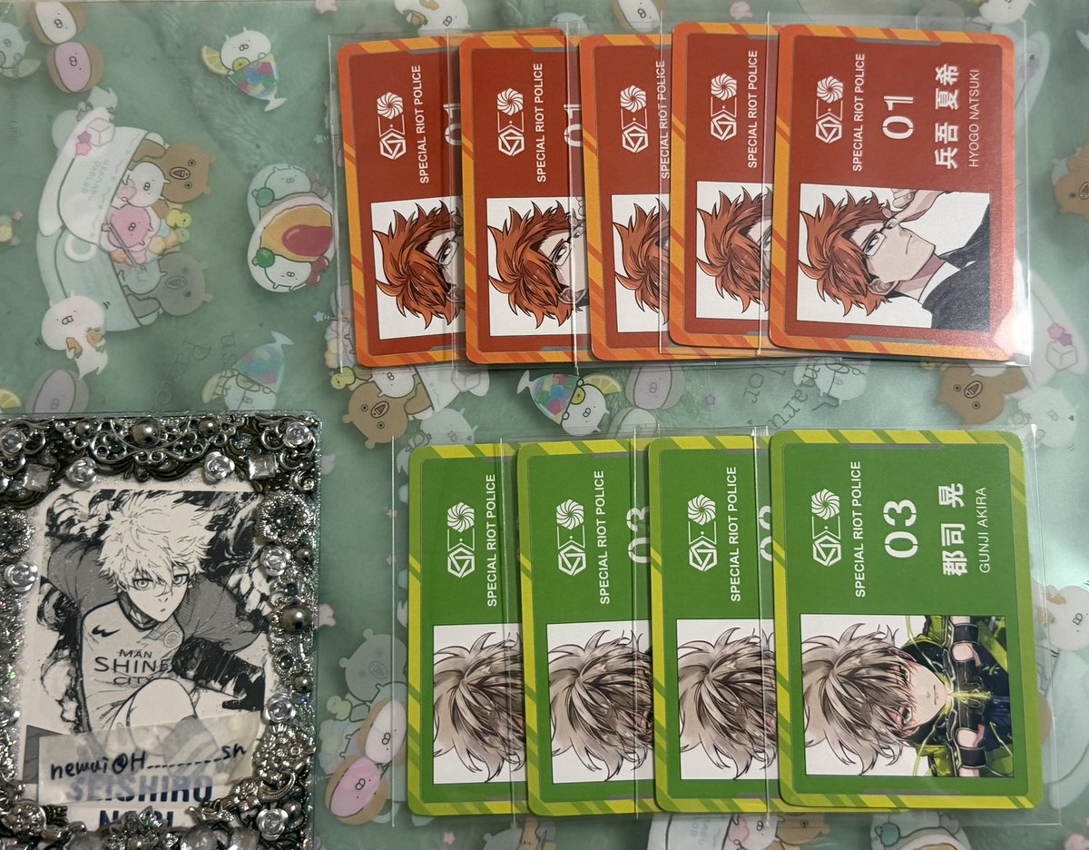 H_________sn's tweet photo. 交換/譲渡
東京エイリアンズ 東エリ ねこっこ クリアカード 特典 アニメイト

譲｜画像1〜4（一部友人分)

求｜同種、異種天空橋 or 成瀬&amp;正木1枚（友人分）or 定価、3枚目特典譲渡可100円/枚

▶︎クリカ交換がある程度決まり次第譲渡
▶︎ある程度纏めて優先、天空橋含む方優先 https://t.co/lGavu7PvbM