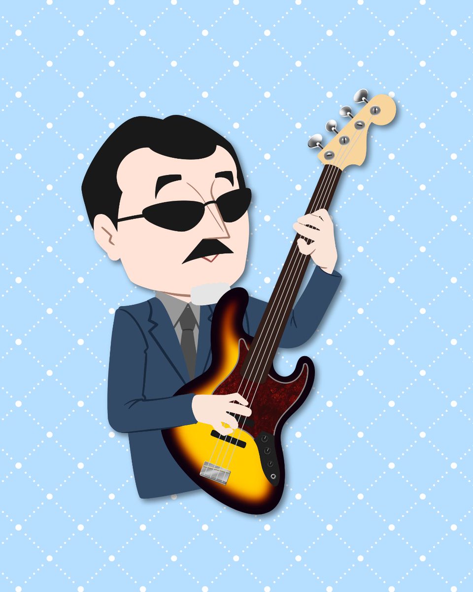 satsu_ushioda's tweet photo. 【お仕事報告】 配信番組『Come on! ALFEE!!』のオープニング動画アニメーション用のイラストを、株式会社THRee entertainment様よりご依頼頂きました。
THE ALFEEのお三方の似顔絵イラストと、それぞれの愛用ギター・ベース等のイラストなどを描かせて頂きました。 https://t.co/RA29DtnIpm