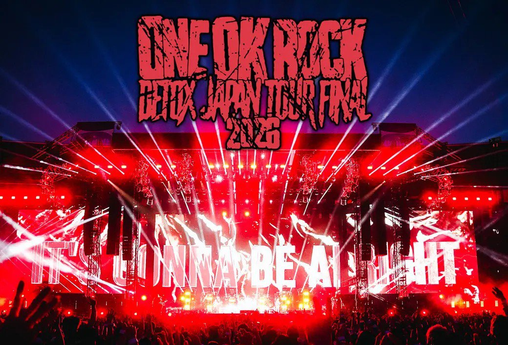rockinformone's tweet photo. ONE OK ROCK DETOX JAPAN TOUR FINAL 2026 📡🎧心が震える音楽、ここからライブ配信中

開場 17:00 / 開演 18:30
📍IG アリーナ サブアリーナ

#ONEOKROCK   #ワンオク
#DETOXJAPANTOURFINAL2026 https://t.co/l3QUdkgGDb
