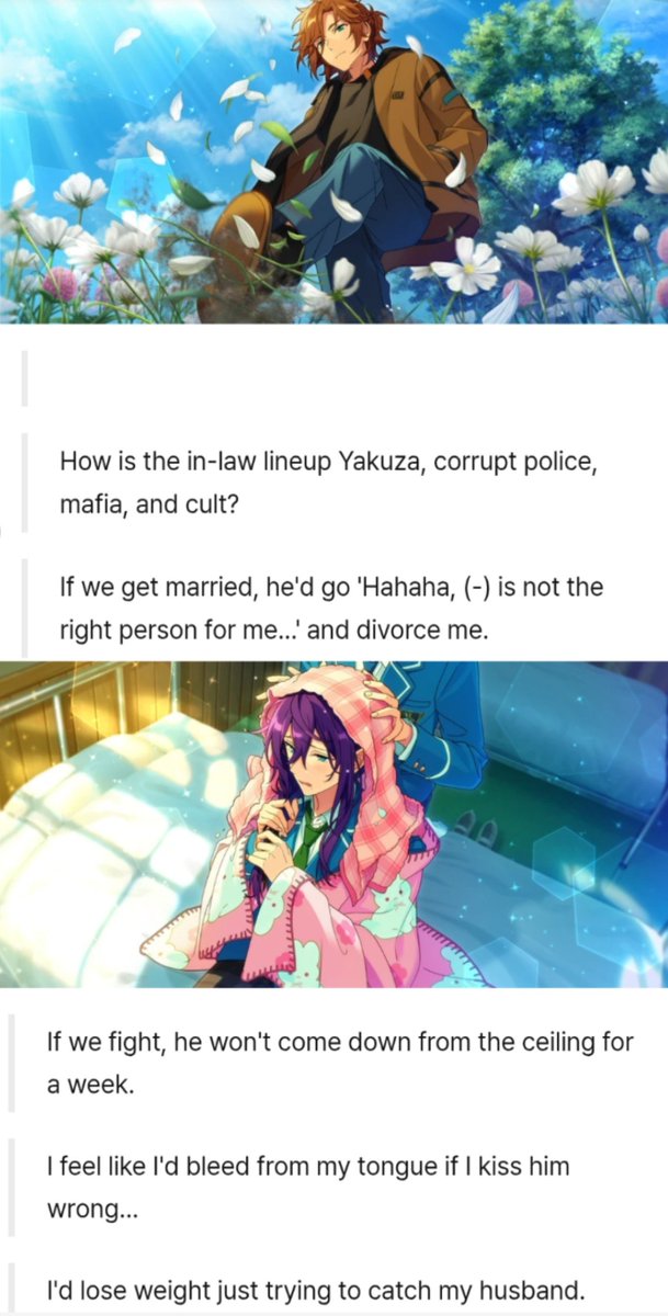 LeoIn_My_Heart's tweet photo. the reasons for not wanting to marry these guys is srs taking me out and especially cuz they have a POINT😭 https://t.co/rbEYZ0JMAQ