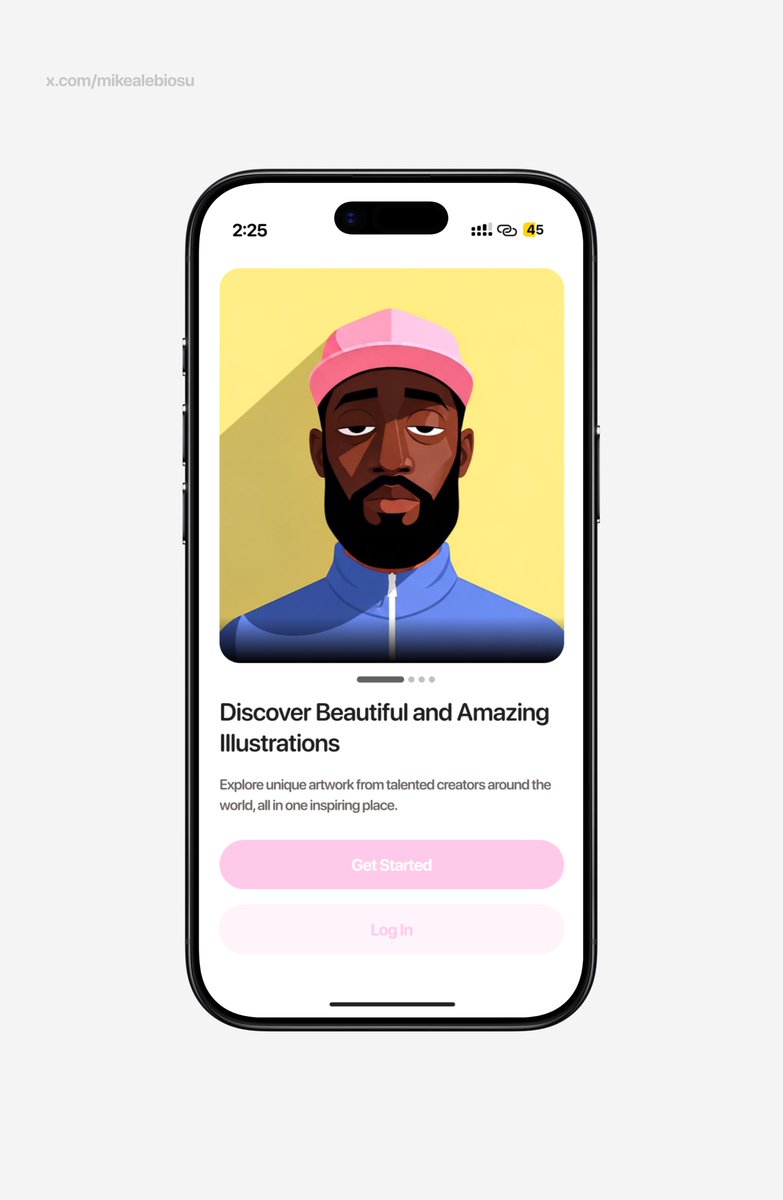 mikealebiosu's tweet photo. designed the light mode of the onboarding screens for this illustration e-commerce mobile app.

building something and need a designer to bring it to life?

my dms are open. https://t.co/yFnQepFDOx