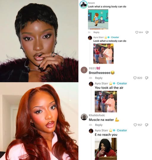 yabaleftonline's tweet photo. Singer Ayra Starr claps back at trolls who tried to body-shame her on TikTok. https://t.co/avjO0cpm6d