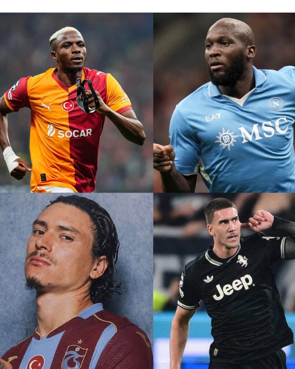 nexygs9's tweet photo. 4 büyüklerin gelecek sezonki muhtemel golcüleri:

🔸 Fenerbahçe: Vedat Muriqi - Lukaku
🔸 Beşiktaş: Vlahovic - Oh
🔸 Trabzonspor: Onuachu - Nunez
🔸 Galatasaray: Osimhen https://t.co/qYbk9gaPxq