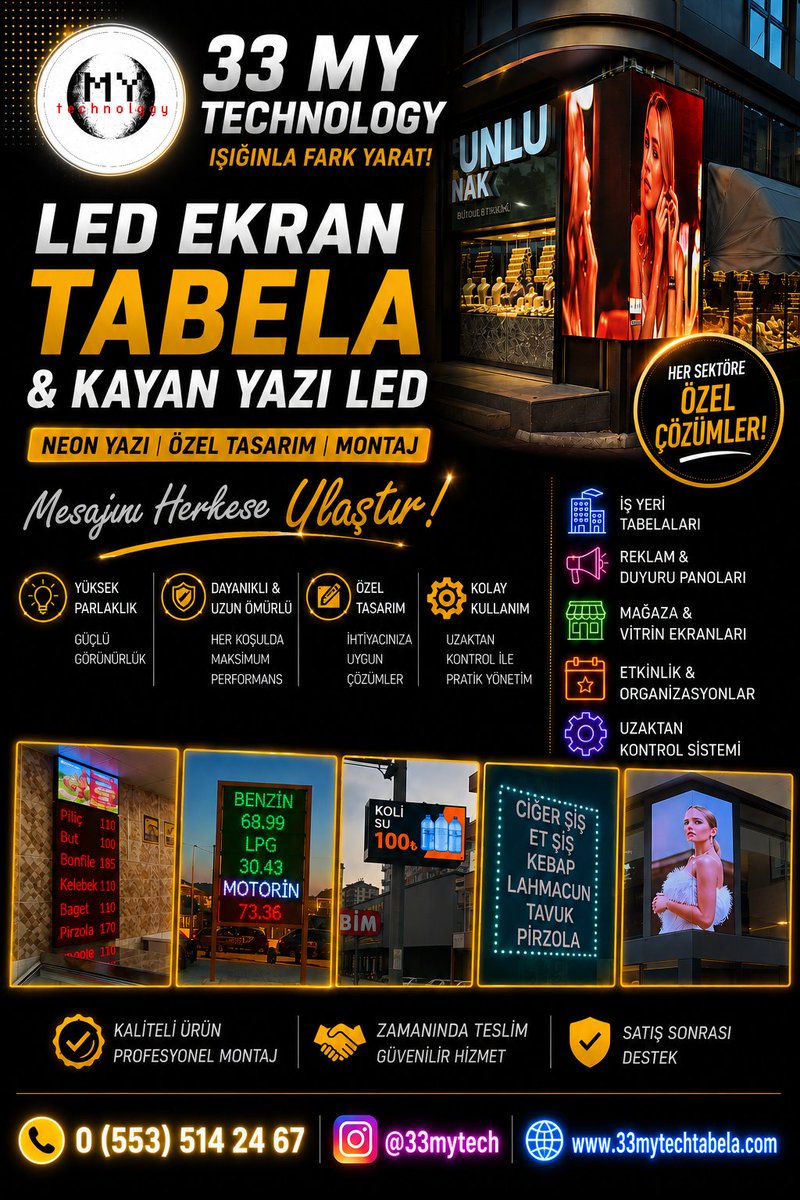 visitmersin's tweet photo. ⚡ #33MyTech 👈🏼 IŞIĞINLA FARK YARAT, MARKANI HERKESE ULAŞTIR❗️
📣 #33MyTech ile işletmenizi daha görünür, daha dikkat çekici ve daha profesyonel hale getirin❕️
İLETİŞİM:
0 (553) 514 24 67 📲📞
https://t.co/FYUAAGaC5h 📩
https://t.co/zzEzxCBlwG 🌐
📍 Yenişehir / MERSİN https://t.co/5W8sZABs4I