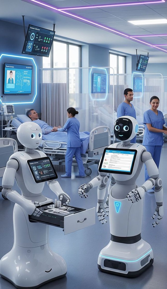 xtreamers247's tweet photo. When the robots finally take over… they start by organizing the meds drawer and double-checking your chart. https://t.co/G6AVKZZSd4
