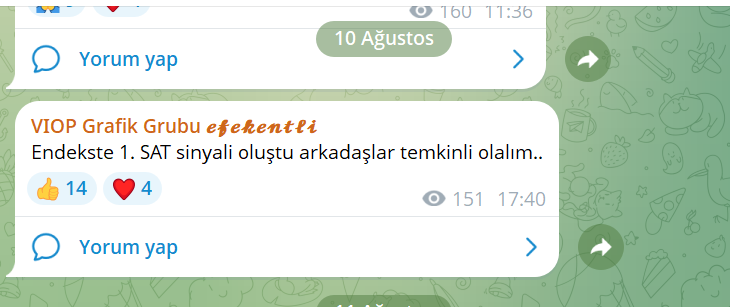 efekentli__'s tweet photo. 10 Ağustos Saat 17:40 

#efekentlisistem den 15860,00 larda  gelen SAT sinyali uyarısı. 😊

#viop #viop30 #x30yvade #bist100 #borsaistanbul https://t.co/YZmpqzrsb4
