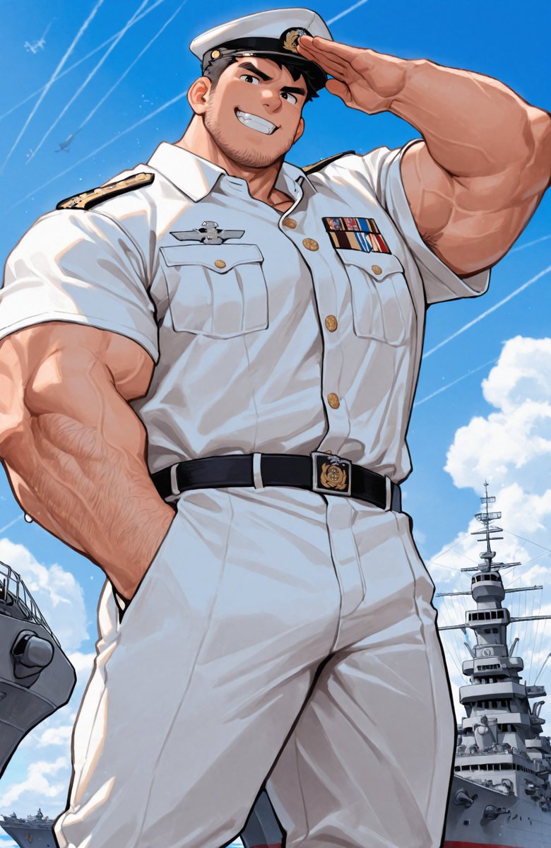 fang_ai_1110's tweet photo. 해군 장교
#Aiart #NSFW #gay https://t.co/jhpJMabGtz
