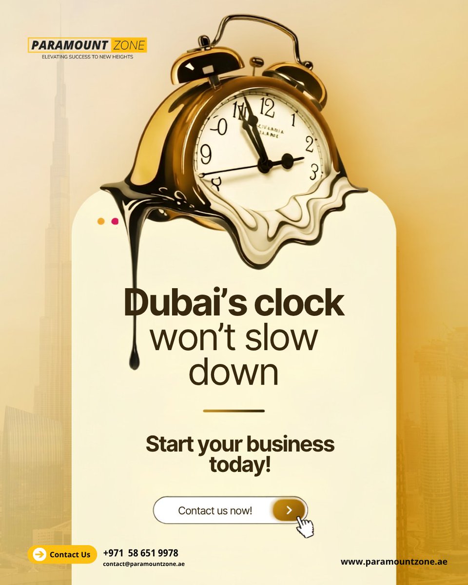 ZoneParamo20425's tweet photo. To match Dubai’s incredible pace, you have to take action today. Every passing minute opens new doors of opportunity in the region's fastest-growing market.

At Paramount Zone, we make your business setup fast, seamless, and hassle-free:

✅ 100% Business Ownership
✅ Fast-Track License Issuance
✅ Complete Visa & Corporate Banking Support

Don't wait on your ambition—launch your dream company now!

Contact us today!

📞 +971 58 651 9978
📧 contact@paramountzone.ae

#paramountzone #businesssetupindubai #companyformationdubai #dubaibusiness #tradelicense