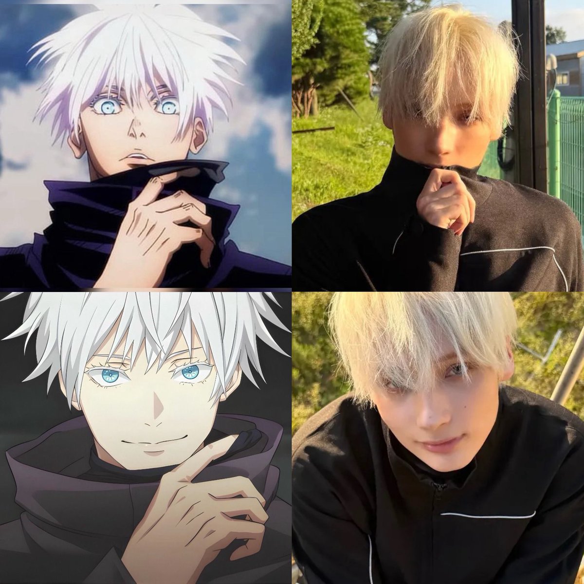 L0VELYBEOMIE's tweet photo. ANIME                                    REAL LIFE https://t.co/ymzxFnyKCH