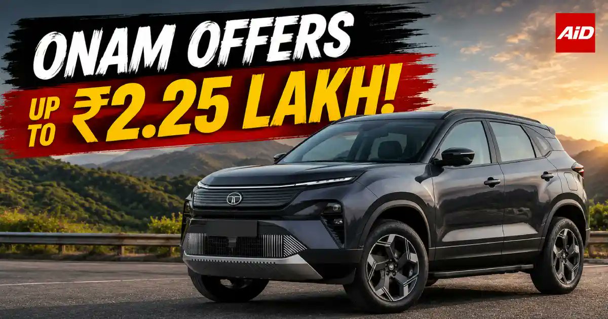 AutoIndiaDaily's tweet photo. Tata Motors Onam Offers 2026: Up to Rs. 2.25 Lakh Benefits

Details: https://t.co/JDTXINQ2fz https://t.co/0FxuF9B6A2
