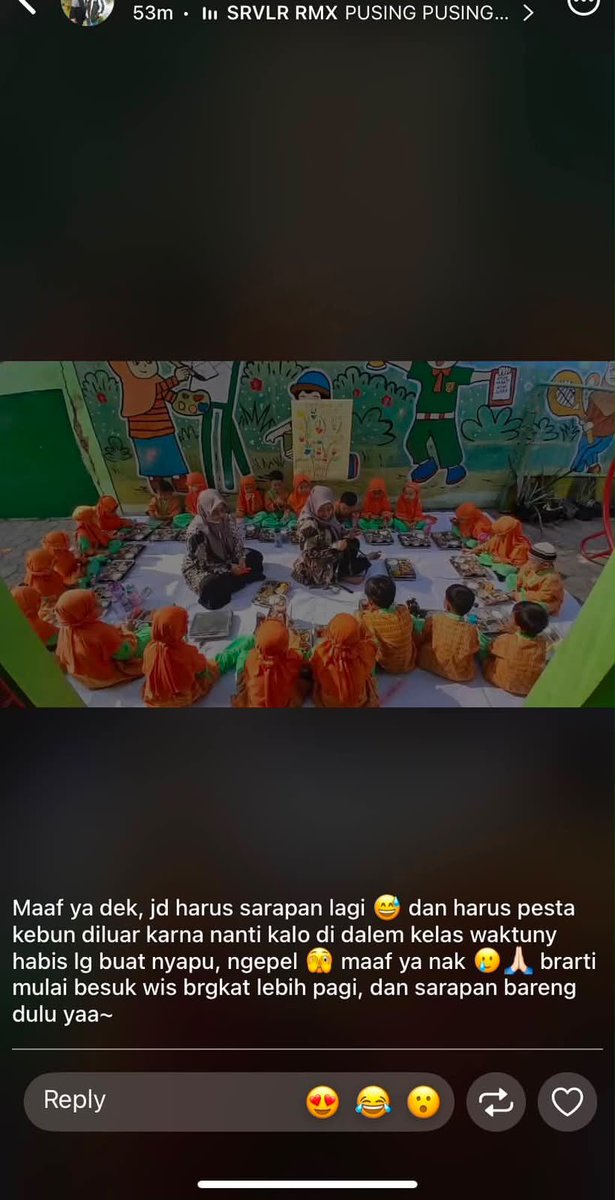 LambeSahamjja's tweet photo. curhatan guru soal aturan MBG baru:
- mbg gak boleh dibawa pulang harus langsung dimakan
- alasannya antisipasi kejadian yang belakangan sering terjadi
- mbg datang sekitar jam 07.30 jadi otomatis jadi sarapan anak setelah senam
- boleh bawa snack buat istirahat siang tapi gak boleh chiki permen coklat
- ada stiker wajib dikonsumsi maksimal 1 jam setelah diterima
- guru/ortu komplain kbm jadi mundur gara-gara harus makan dulu
- ada sekolah sampai bikin sarapan di luar kelas
- karena waktu kelas abis buat beres-beres
- jadwal berangkat sekolah jadi harus lebih pagi mulai besoknya