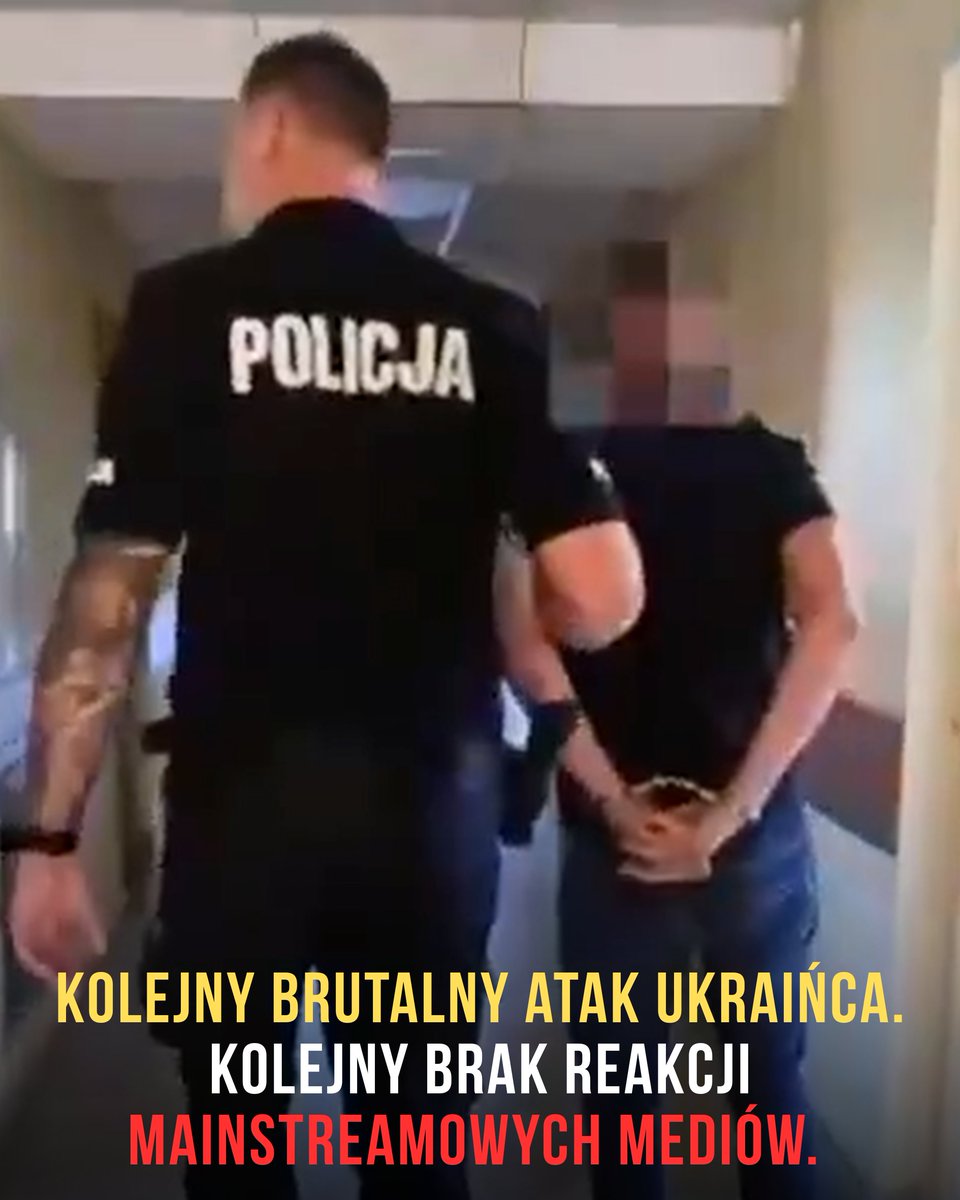 BrunoTopola's tweet photo. 🇵🇱 Kolejny brutalny atak Ukraińca! Kolejny brak reakcji mainstreamowych mediów. 

Legionowo. 44-letni Ukrainiec zaatakował metalową rurą kolegę z pracy. Walił po głowie. Mężczyzna stracił przytomność. Interweniowała współpracownica. Także dostała rurą po głowie. Także straciła przytomność. 

Obie ofiary w szpitalu. 

Ukrainiec aresztowany. 

W mainstreamowych mediach... cisza. 

#MasowaMigracja #migration