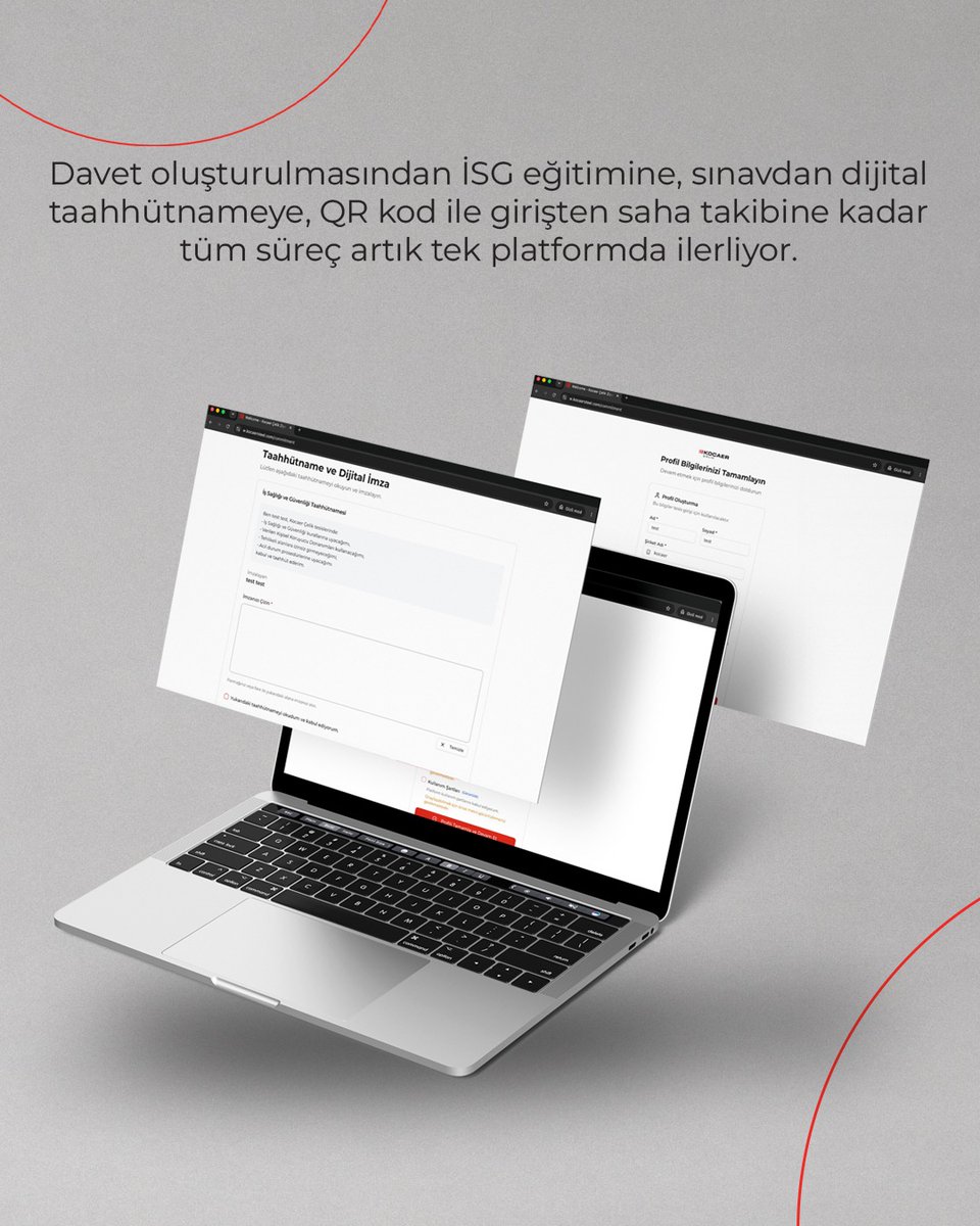 SteelKocaer's tweet photo. Kocaer Çelik’te dijital dönüşümü takip etmekle kalmıyor, kendi çözümlerimizi geliştiriyoruz. ISGate; ziyaretçi, taşeron çalışan ve şoför süreçlerini eğitimden QR kodlu girişe dek tek platformda dijitalleştiriyor. Sıfır kâğıt. Tam izlenebilirlik. Güvenli saha. #KocaerÇelik #ISGate https://t.co/79kIrDbk5J