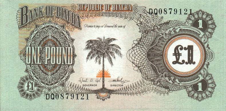 IgboHistoFacts's tweet photo. Biafra Pounds and Shillings, 1969 https://t.co/yg8WCppg4g