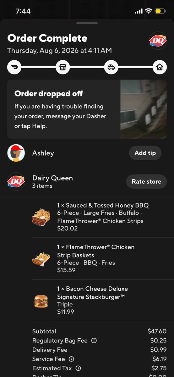 Teklay27929's tweet photo. @DoorDash_Help @DoorDash @DairyQueen @DQCanada Triple Burger Error: I ordered and paid for a triple burger (3 patties), but I was only given a single patty burger. The order is completely incorrect and missing the two extra patties I paid for. https://t.co/FkbGc9wL8S