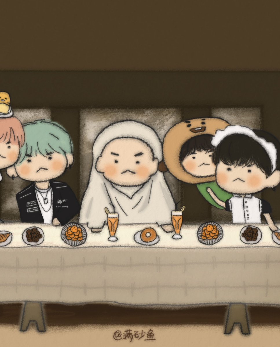 ug12309's tweet photo. #SUGA #btsfanart
The Last Supper https://t.co/CxdY2LxBn3