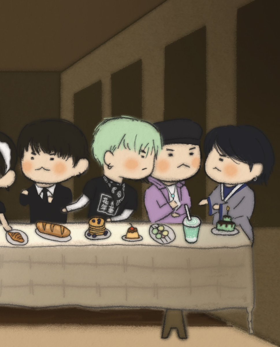 ug12309's tweet photo. #SUGA #btsfanart
The Last Supper https://t.co/CxdY2LxBn3