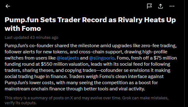 vortexbonds's tweet photo. THIS IS GENNY.

Pumpfun is LITERALLY headlining on Twitter for competing against FOMO.

This is literally the PERFECT time to run PVF.

https://t.co/1K209ScKz9 https://t.co/RPWHFXISbs