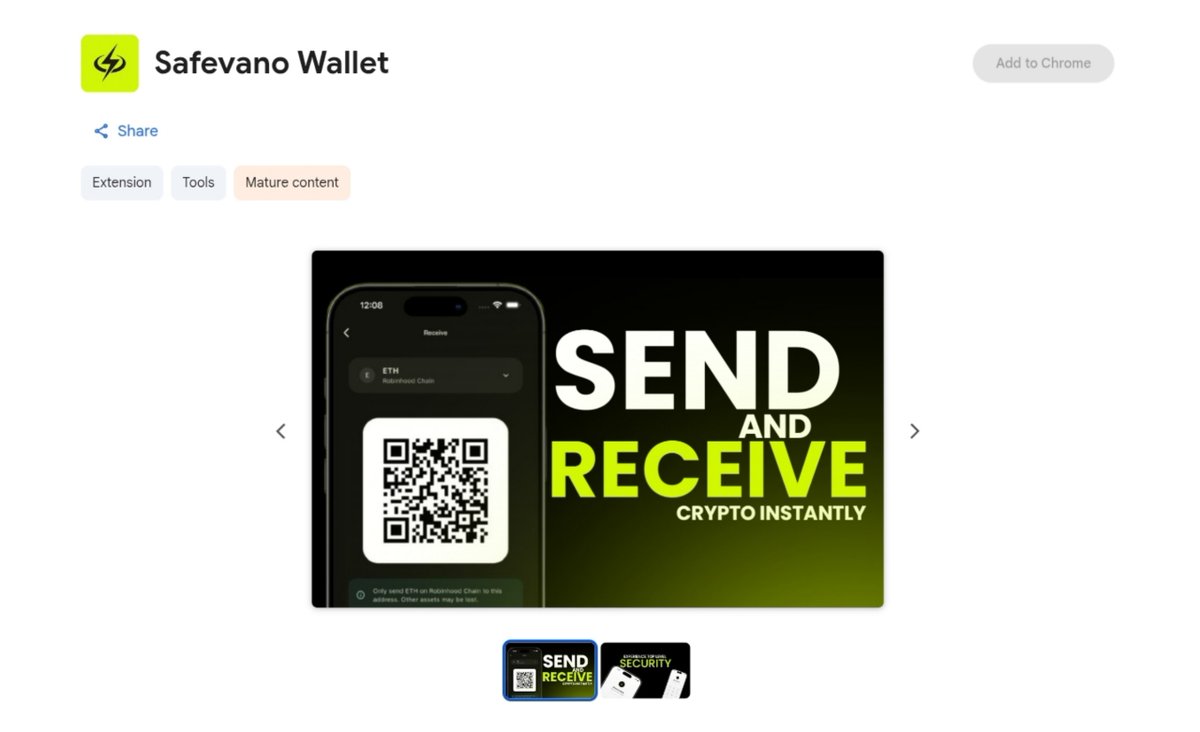 Safevano's tweet photo. SAFEVANO WALLET EXTENSION APPROVED! 🎉

While you keep doubting,  we keep shipping and building nonstop 

Our Safevano Wallet browser extension listing has officially been approved! ✅

Expect the full roll-out very soon. 💚
Another major step forward as we keep building and expanding the Safevano ecosystem.

$SAFEVANO 🚀