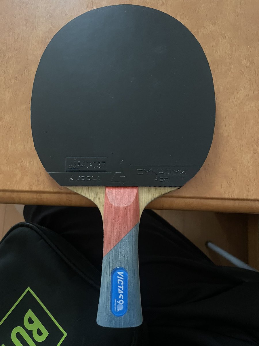 tty_0214's tweet photo. 今日は保土ヶ谷スポセンで練習🏓
朝一で国卓でラバーを貼り替えて初打ちも兼ねての練習だったけど、
フォアは初のヨーララバーにしたけどシート強いし威力も申し分ないくらいに出てくれてあとは技術上げて慣れていくだけ！
下回転打ちの練習圧倒的に足りない💦 https://t.co/9cQopst1ph