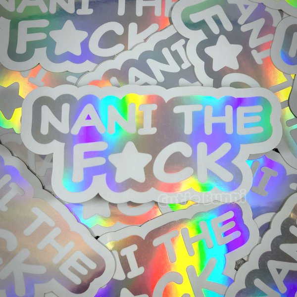BoltOfLove16's tweet photo. I just received Nani The F*ck Holo Vinyl Sticker by Cutie Bunni from pup_nico via Throne. Thank you! https://t.co/RpYD03Y2NY #Wishlist #Throne https://t.co/Vr745XWGZu