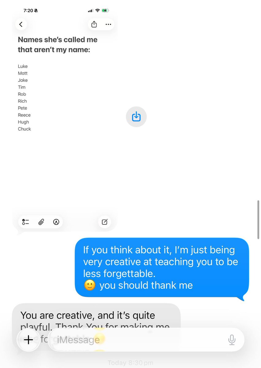 AllForPearl_'s tweet photo. what flirting looks like when your dating app settings are optimised to “good boys only” 😇 https://t.co/eSOAGv1NC4