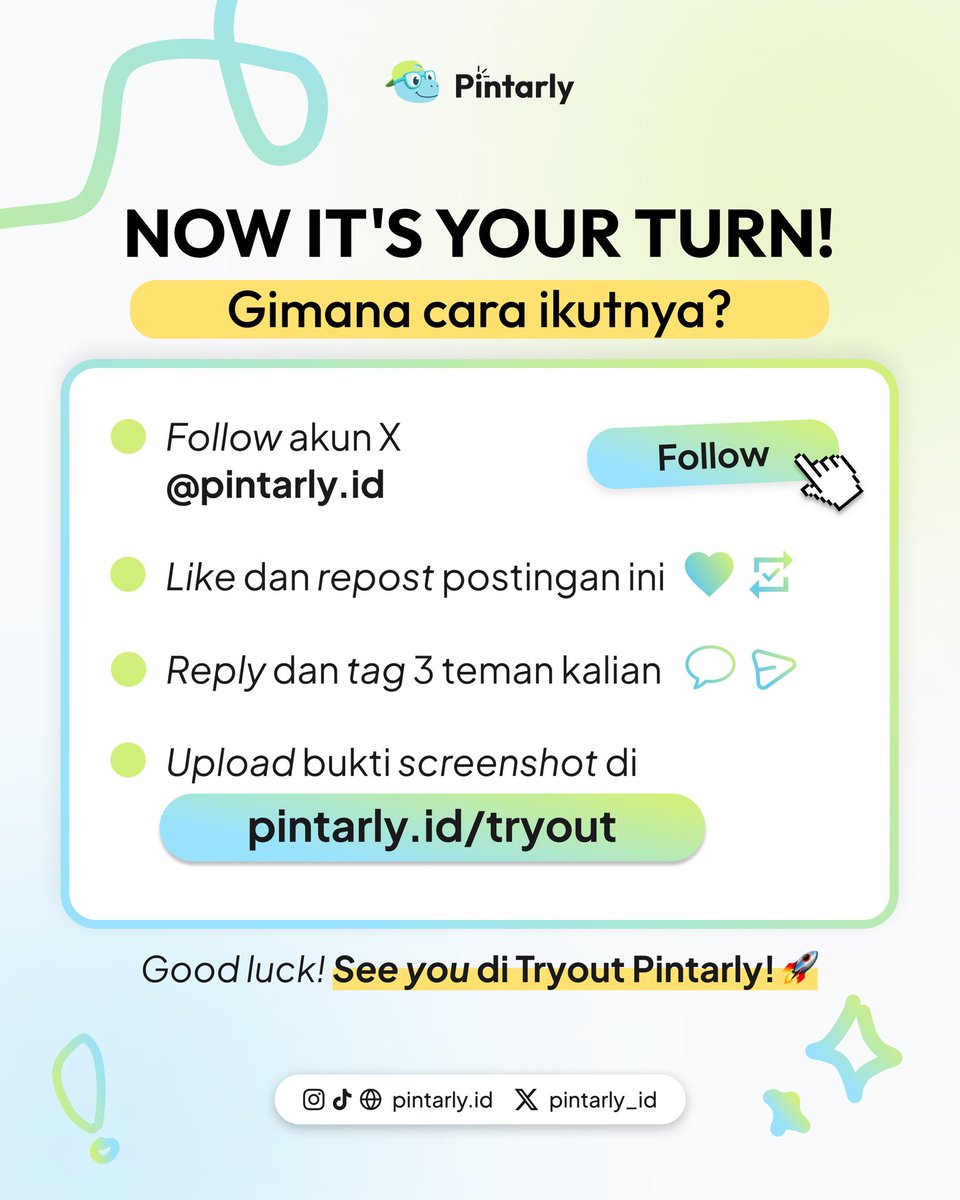 pintarly_id's tweet photo. TKA UDAH TINGGAL 2 BULAN LAGI?!
INI TANDANYA KAMU HARUS IKUT TO TKA #4 2026 GRATIS DI PINTARLY 🚨‼️
siapaaa disini yang ketinggalan kemarin?!!! yuk sekarang GASSS DAFTARRR mumpung baru bukaaa 🥳
#studytwt #tryout #tka #gratis #study #ptn https://t.co/7c4h7LaG1L