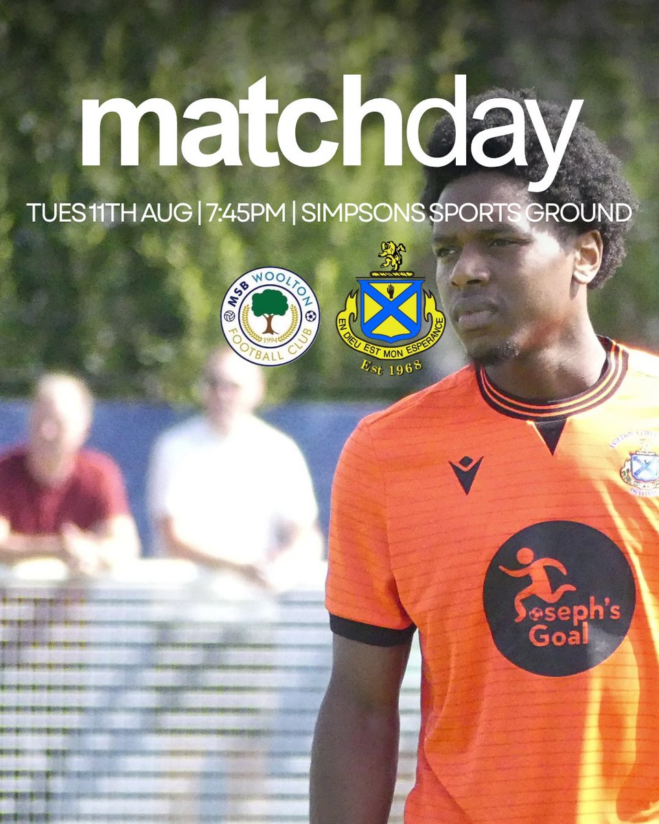 AshtonAthletic's tweet photo. Matchday 🚘

🆚 @MSBWOOLTONFC 
🕒 7:45PM KO
🚗 Simpsons Sports Ground, L25 7UJ
🎟️ £6 Adults | £4 Concessions 

#Yellows https://t.co/wiOkyW9Bac