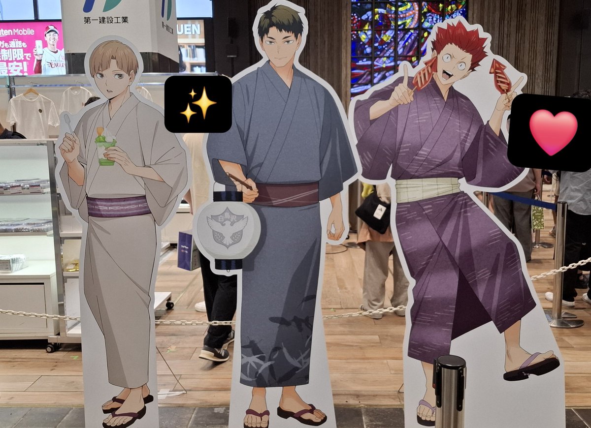 inmklore's tweet photo. 人多すぎて写真だけハイキューウィーク🫶❤映り込みスタンプで失礼します🙇‍♀️。推し引きでとれなくて🤦‍♀️でもまたチャンス狙ってパネル撮る…… https://t.co/8w5OLsfUdD