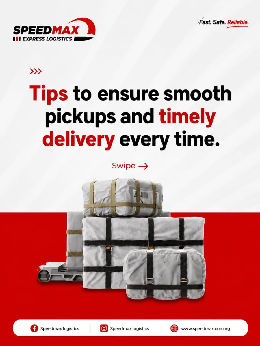 speedmaxng's tweet photo. #SpeedmaxLogistics #ExpressLogistics #FastSafeReliable #ReliableDelivery #ParcelDelivery #LogisticsNigeria #DeliveryMadeEasy #BusinessDelivery #EcommerceNigeria #SeamlessDeliveries https://t.co/1SJpOD4IjW