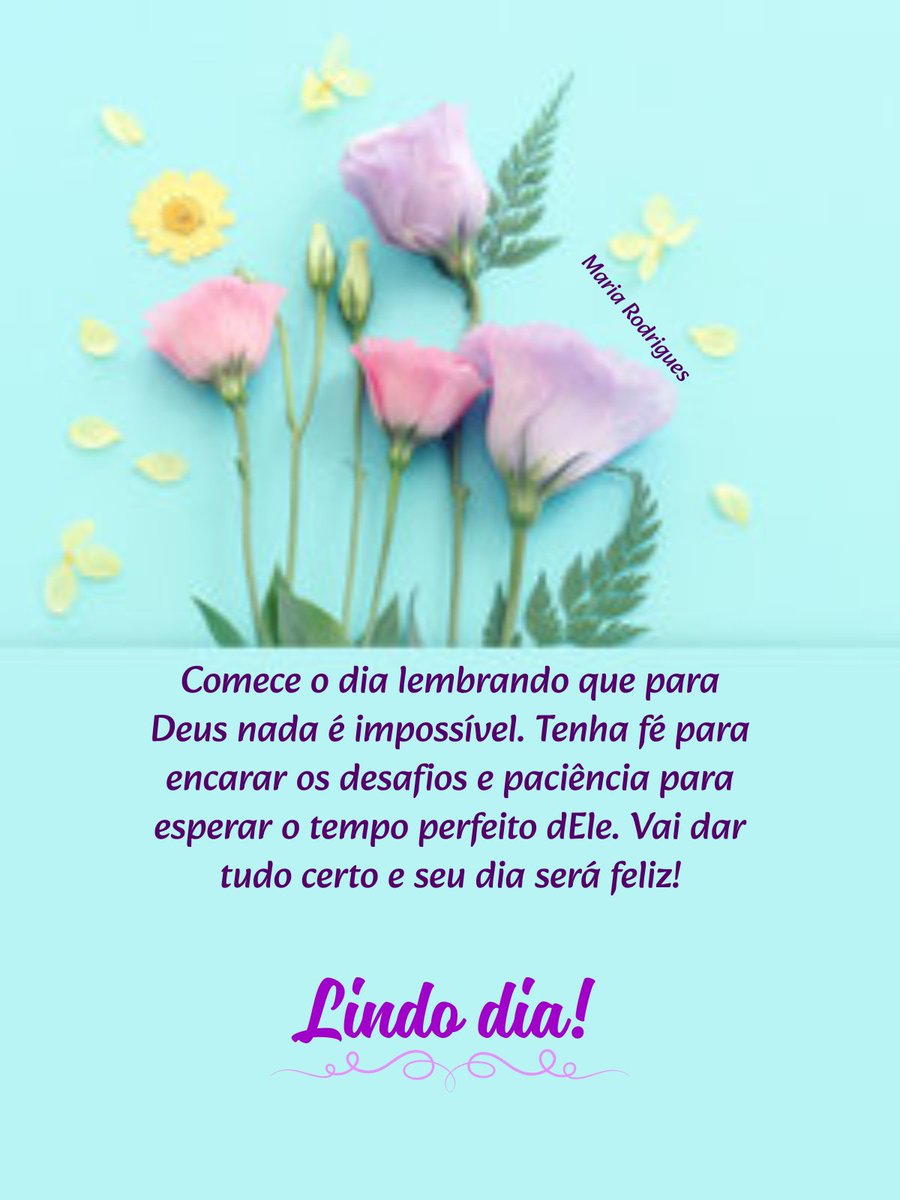 7MariaRodrigues's tweet photo. #bomdia #deusdoimpossível #fé #desafios #tempodedeus https://t.co/soQblunYvy