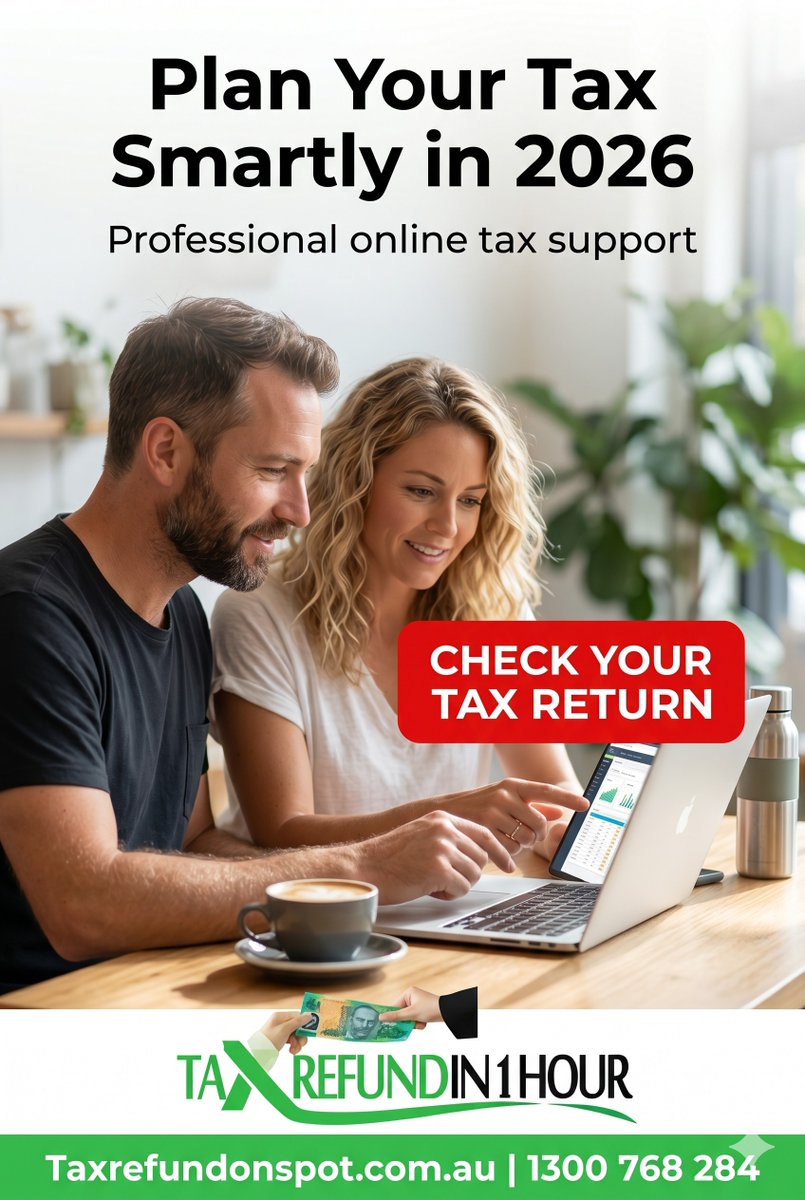 TaxRefundOnSpot's tweet photo. π‘ Working from home saves you the commute β but did you know it could also save you THOUSANDS in tax? Claim your WFH deductions with Tax Refund On Spot! π https://t.co/dCtZeyHwZs #WorkFromHome #TaxRefund2026 #AustralianTaxReturn #TaxRefundOnSpot #SaveOnTax https://t.co/wQr4SOK5Xw