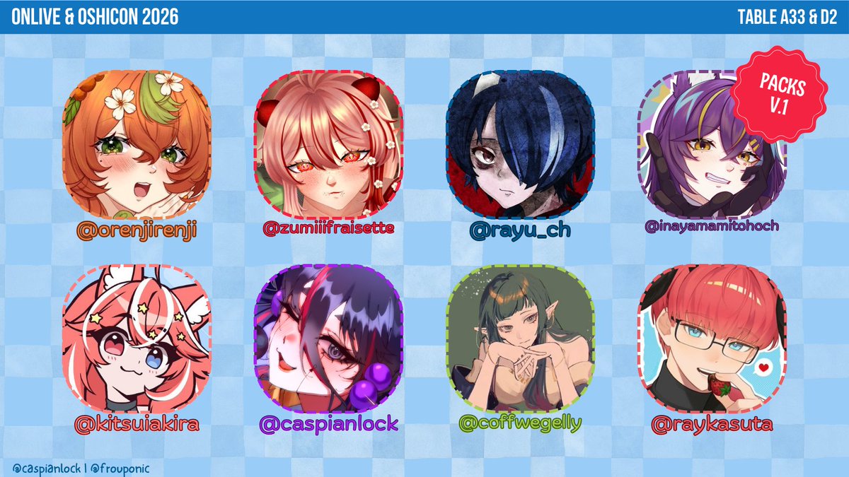 caspianlock's tweet photo. PHVtuber Pokemon FOR OSHILIVE!🦋🎀

Collaborating with a bunch of my friends to bring custom collectables! >:)

Present in both #ONLIVE2026 &amp; #OSHICon2026 with @RusticEmporium💜Come visit us! 
📌Booth A33 &amp; D2 
📅 Aug 15-16, 2026

#Oshi2Ü #ONLivePH #ONLivePH2026 https://t.co/oucjovyiJQ