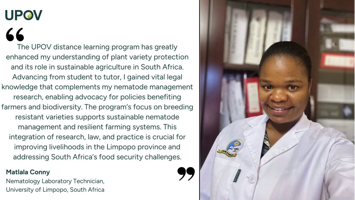 UPOVint's tweet photo. Registrations for the UPOV online courses on #PlantVarietyProtection (PVP) are still open!

The courses offer a solid introduction to the #UPOV System, helping you understand how PVP supports innovation in #PlantBreeding and global food security.

✅ Beginner-friendly
✅ Flexible and online
✅ International perspectives

Sign up here: https://t.co/epoSZ5rGmy 

 #IntellectualProperty #FoodSecurity #OnlineLearning