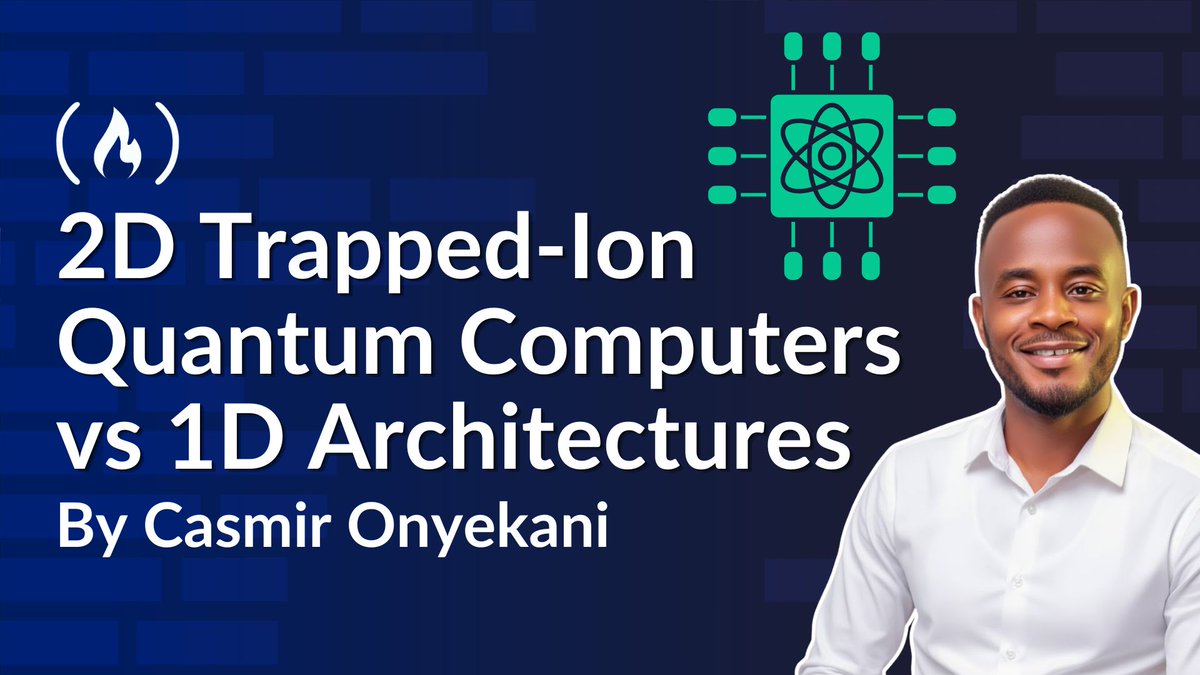 freeCodeCamp's tweet photo. 1D trapped-ion quantum computers are super accurate, but their linear architecture can make scaling tricky.

In this guide, @casweb_dev explains why researchers are now exploring 2D trapped-ion architectures.

You'll learn how 2D layouts can improve qubit connectivity, reduce routing overhead, and better support quantum error correction. 

https://t.co/kUSEFilzGX