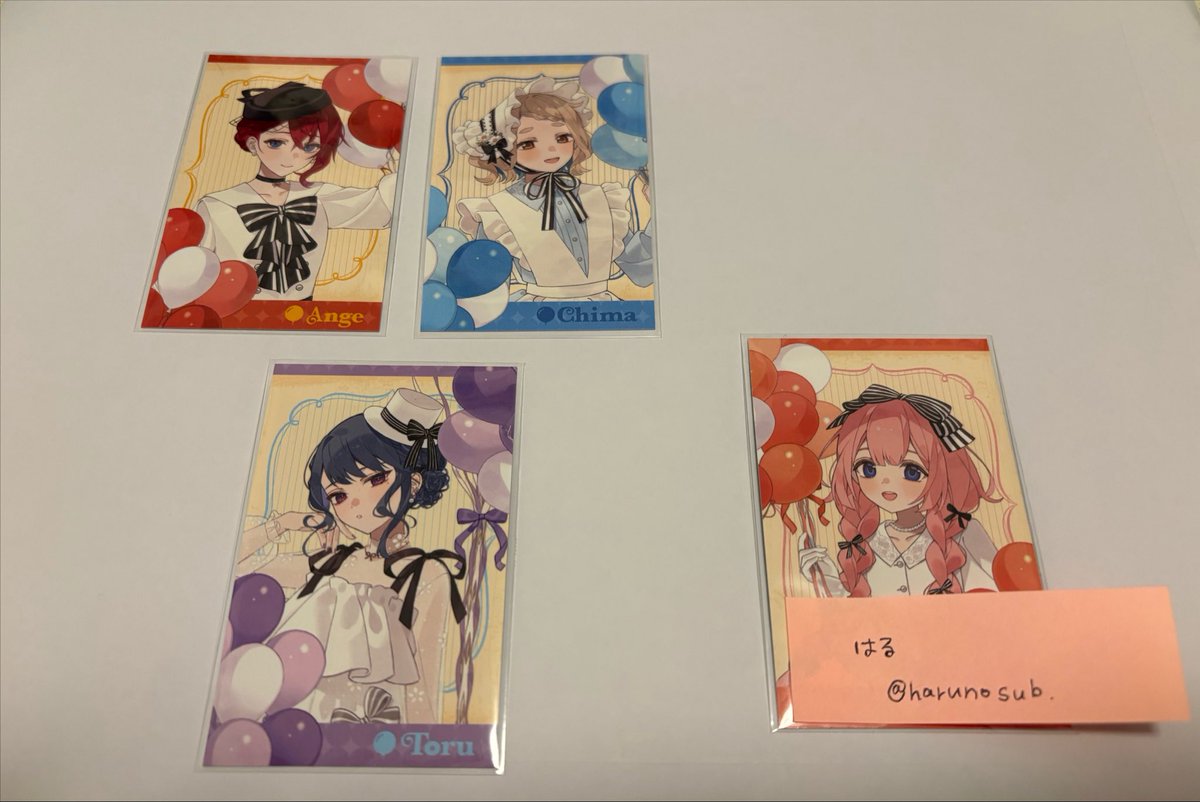 harunosub1's tweet photo. 【交換】にじさんじ/ふわふわバルーン/ランダムフォト風カード

譲)画像

求)IDの方(🩷)

基本郵送交換ですが、日程によっては都内手渡し可能です。よろしくお願いいたします。 https://t.co/vlwhBqbZ75
