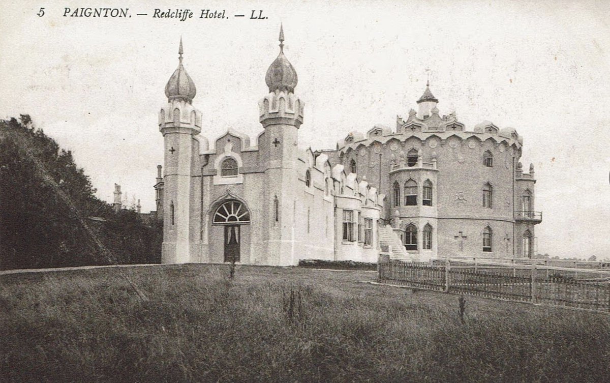FollyFellowship's tweet photo. Most of the frilliest bits have disappeared, but the basic structure is still there. #RedcliffeHotel #Paignton #Devon #FollyFellowship #Follies #Folly #follies.org.uk https://t.co/6WgBBQGQBX