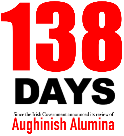 NewsCop9000's tweet photo. I'm posting the number of days gone since @MichealMartinTD announced his #Aughinish #Alumina22 investigation until it is completed and made public. Shares would be greatly appreciated. 🫡 https://t.co/aIf1HR09pc