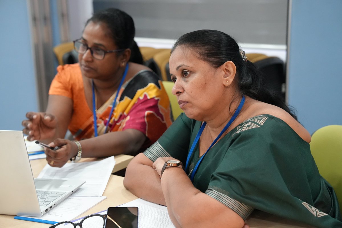 UNFPASriLanka's tweet photo. Turning #SriLanka’s Census 2024 data into evidence for action.

@UNFPA and the Department of Census and Statistics convened government, academia, civil society, UN agencies and partners to identify priority themes and evidence gaps for the Census Thematic Analysis Programme. https://t.co/Ql2tW4hwgl