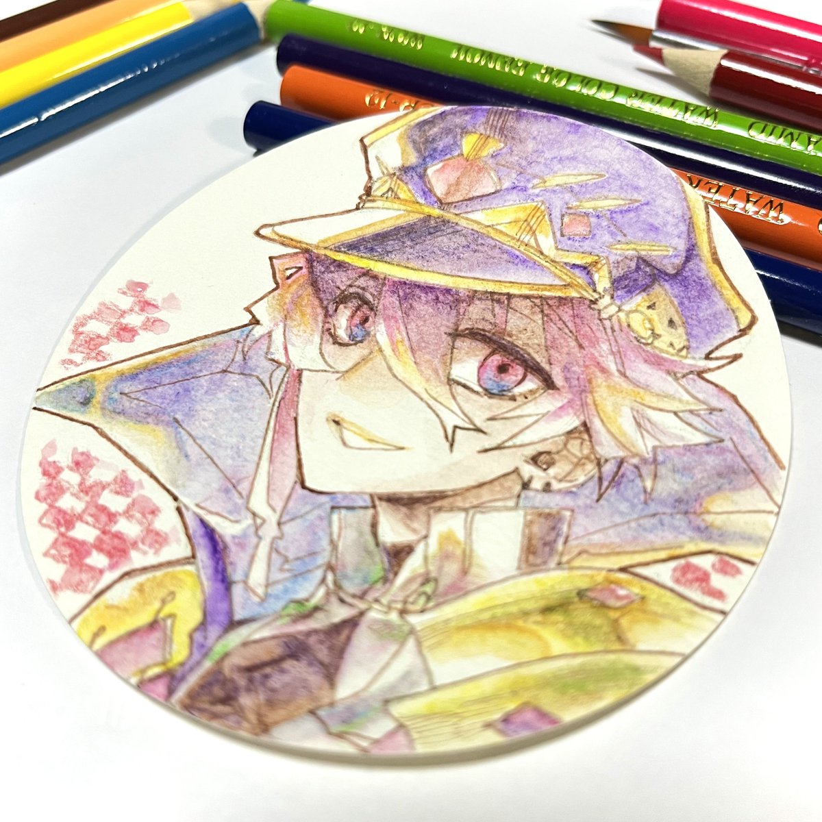 3rd_7th's tweet photo. ホワイト飛ばして白髪筋入れて完成 https://t.co/09mTANXwsd