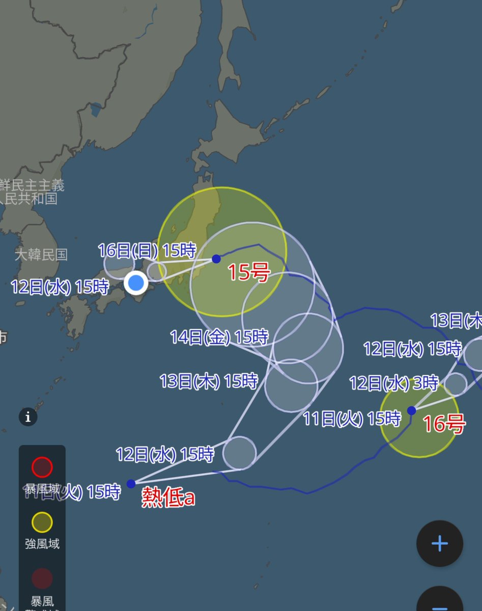 台風の芽 まさかの台風ほぼ連続で来るの???
