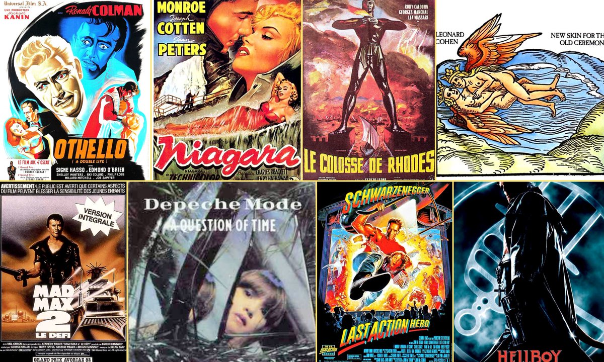 Roi_Leodagan's tweet photo. #11Aout 

SORTIES
1948. OTHELLO 🎬
1953. NIAGARA 🎬
1961. LE COLOSSE DE RHODES 🎬
1974. LP NEW SKIN FOR OLD CEREMONY/ Leonard Cohen 🎶
1982. MAD MAX 2 🎬
1986. Single A QUESTION OF TIME/ Depeche Mode 🎶
1993. LAST ACTION HERO 🎬
2004. HELLBOY 🎬

#K1108SA https://t.co/oL70EgbDH9