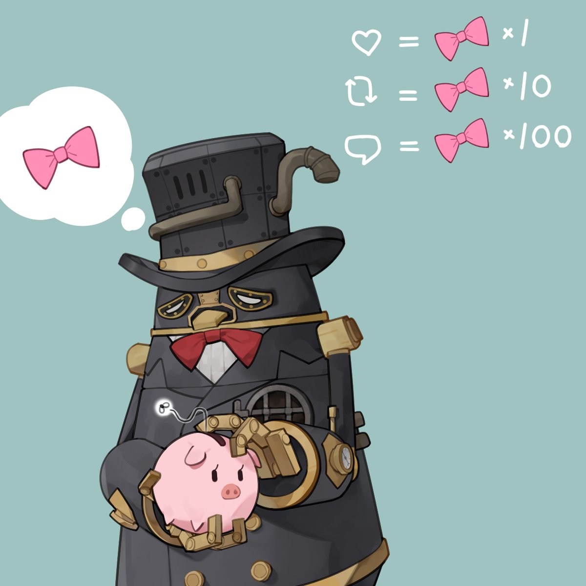 EmmaIdentityVJP's tweet photo. ボンボンにリボンをプレゼント🎀
かわいいボンボン、見てみたいの♪

#IdentityV #第五人格
#エマの日常 #ボンボン https://t.co/WYC6FcJXy3