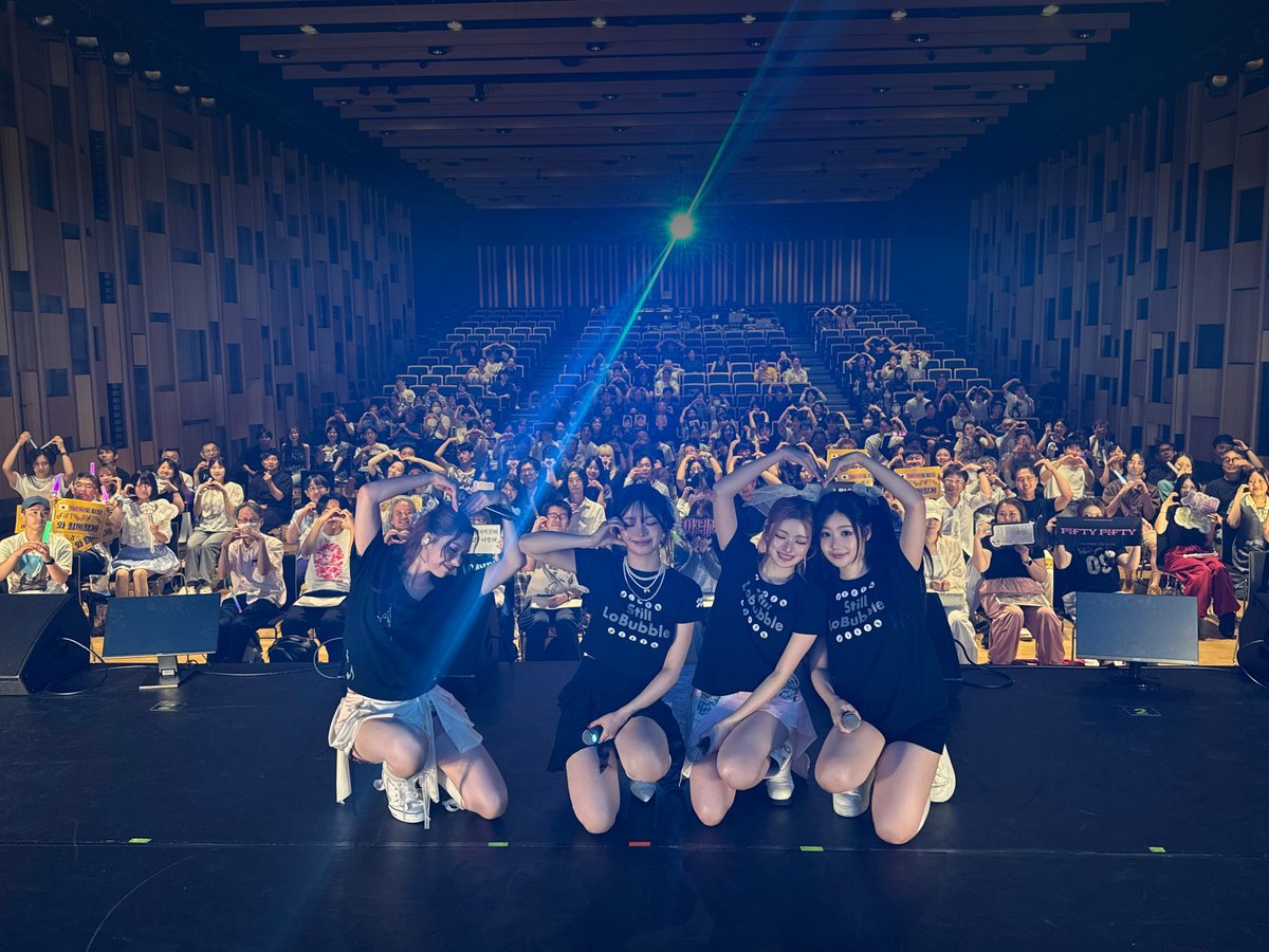 we_fiftyfifty's tweet photo. [📸] 260811 2026 FIFTY FIFTY Asia Fancon Tour [Still LoBubble] IN TOKYO 1회차 완료🫧

우리를 행복하게 해주는 트웨니🎀 함께 즐거운 공연 만들어 줘서 고마워요💘

#FIFTYFIFTY #피프티피프티
#Still_LoBubble
#FIFTYFIFTY_StillLoBubble
#FIFTYFIFTY_AsiaFanconTour https://t.co/5tlSagKQVu