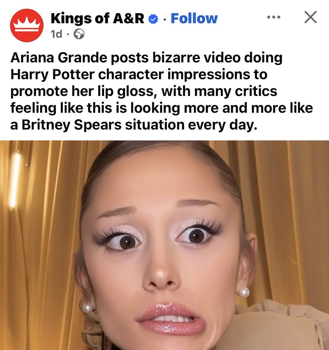 rosesnrem's tweet photo. GOD FORBIDDD a girl does some impressions wtf are they talking about 😭 let a girl express her harry potterness https://t.co/mDERfY6UIp